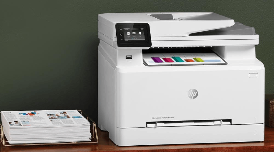 Impressora multifuncional LaserJet Pro M283fdw Ambientada