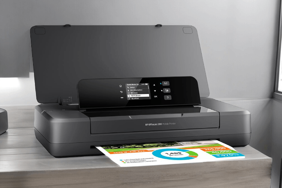 Impressora portÃ¡til HP OfficeJet 200 CZ993A Ambientada